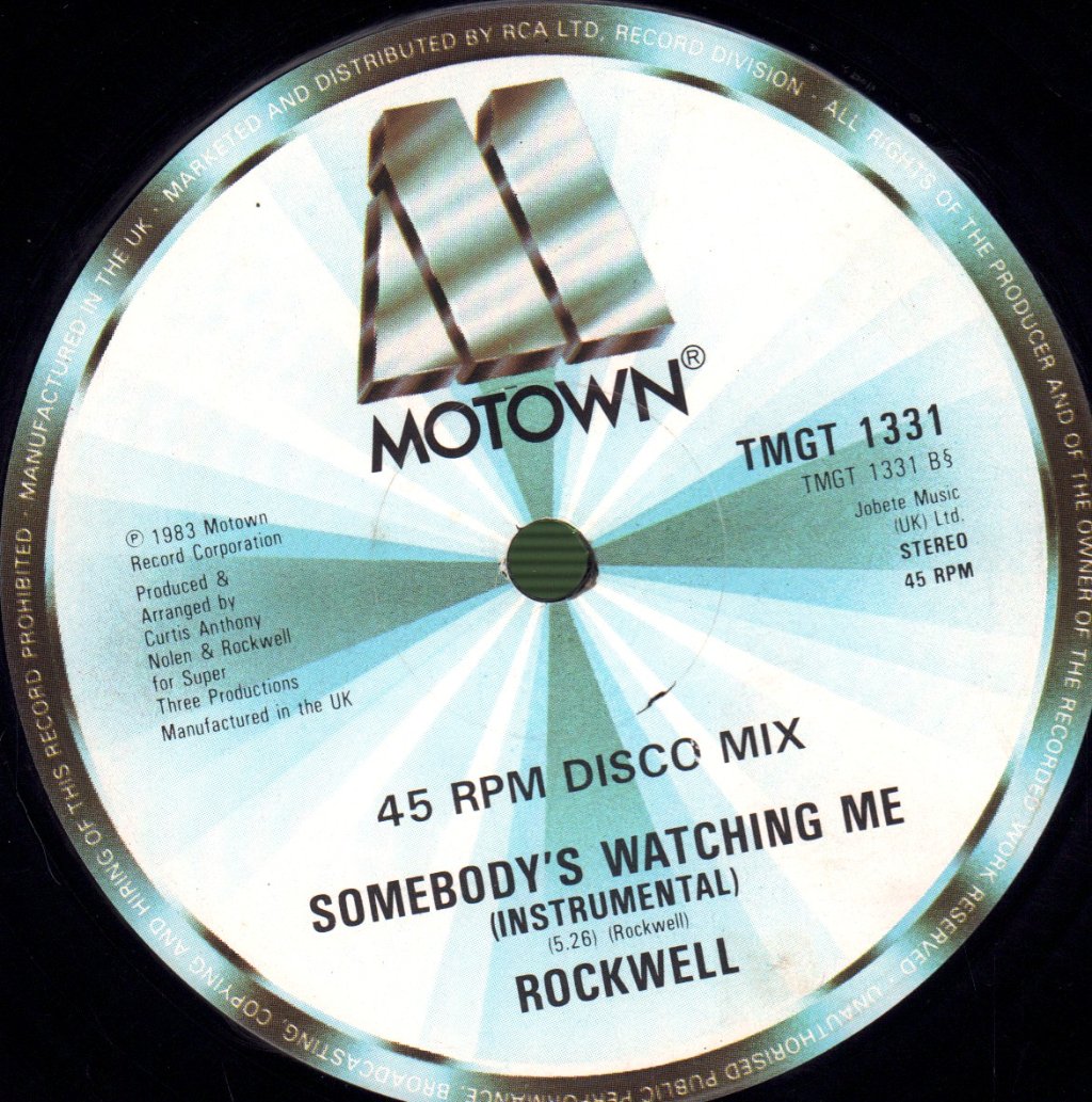 Rockwell - Somebody's Watching Me - 12 Inch