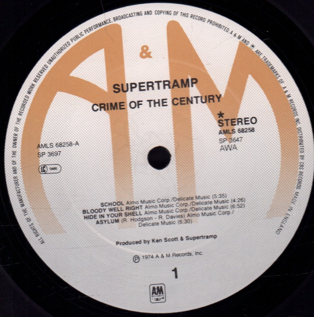 Supertramp - Crime Of The Century - Lp