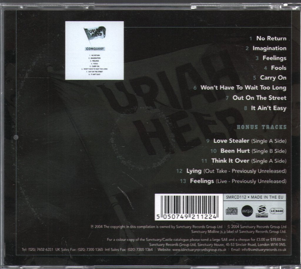 Uriah Heep - Conquest - Cd
