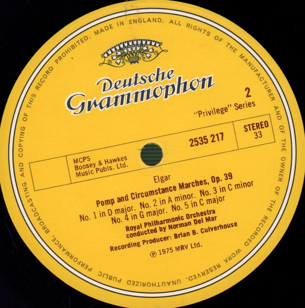 Royal Philharmonic Orchestra / Norman Del Mar - Elgar - Enigma Variations / Pomp And Circumstance - Lp