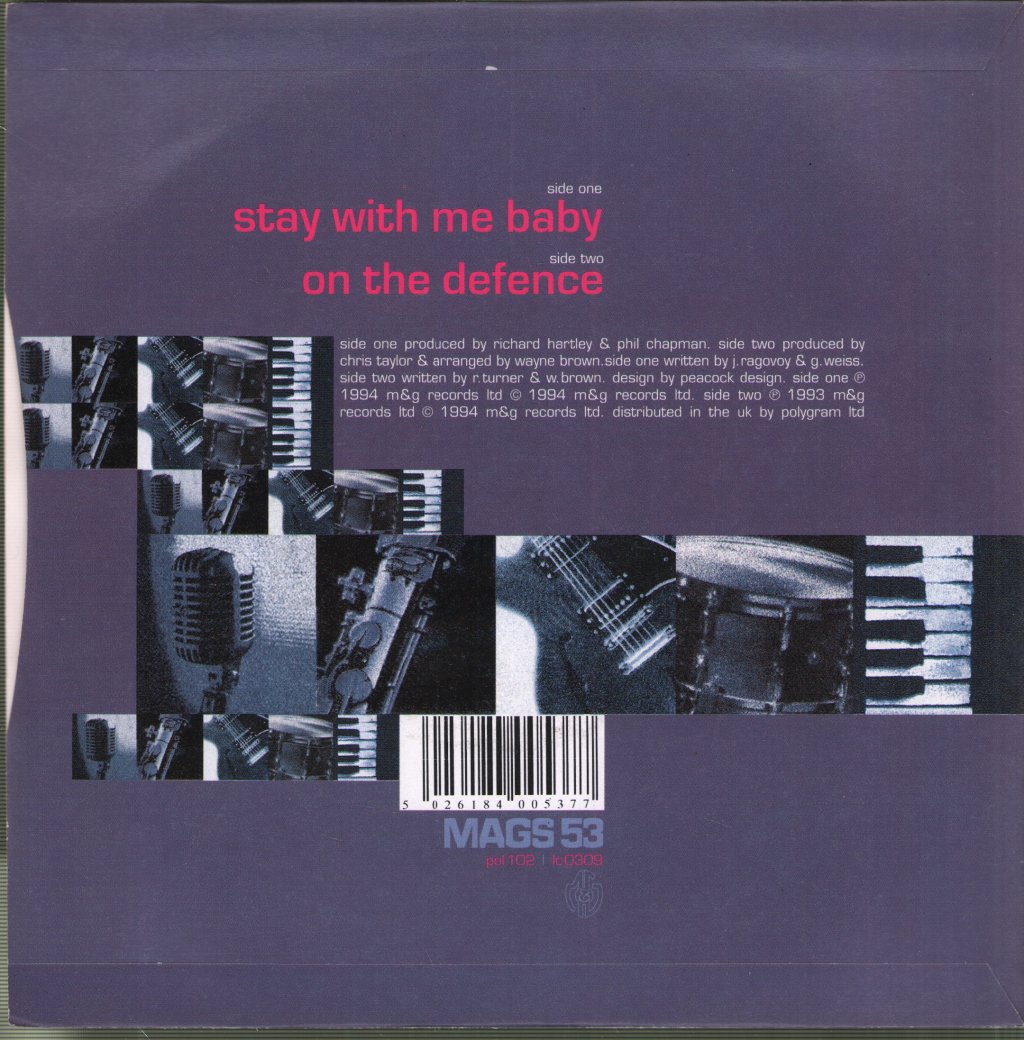 Ruby Turner - Stay With Me Baby - 7 Inch