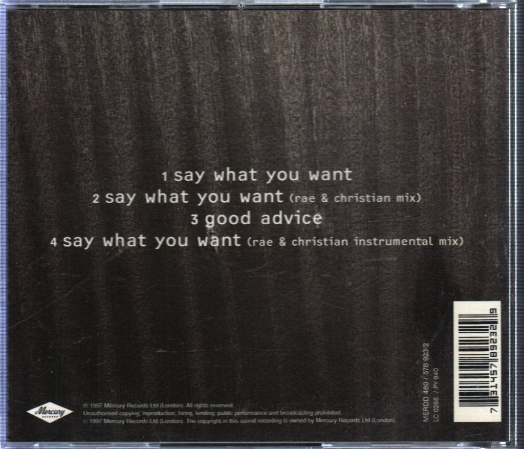 Texas - Say What You Want - Cd