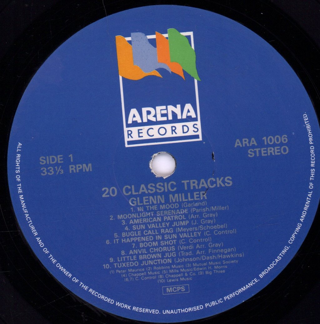 Glenn Miller - 20 Classic Tracks - Lp