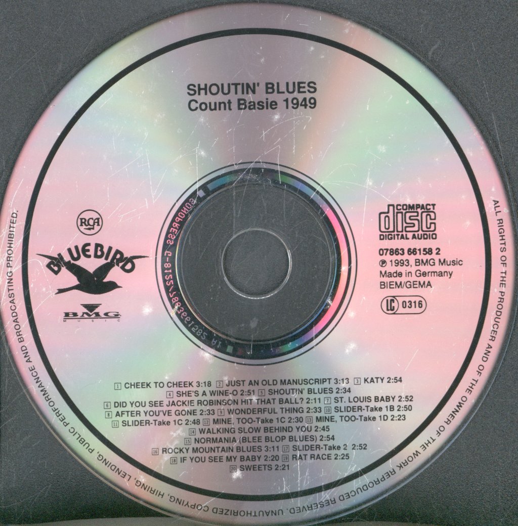 Count Basie - Shoutin' Blues 1949 - Cd