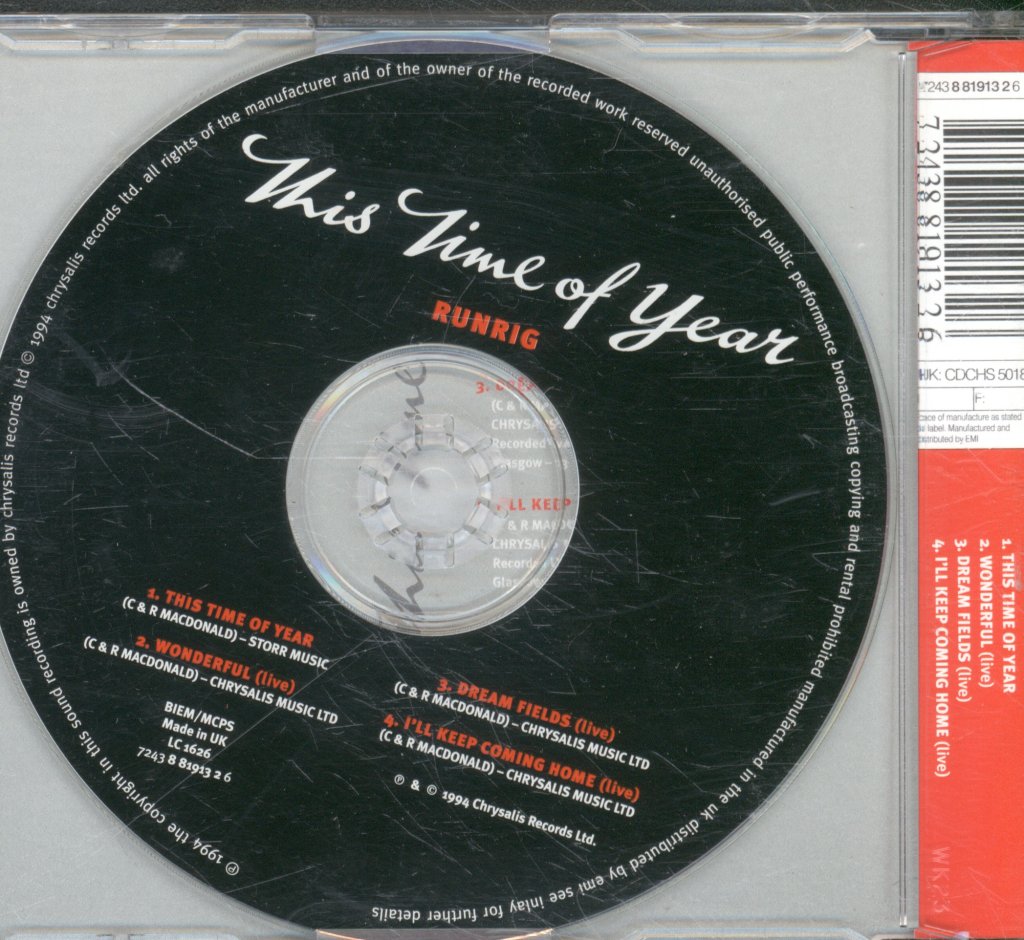 Runrig - This Time Of Year - Cd