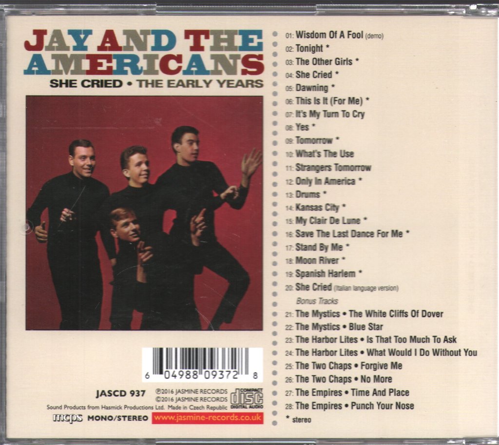 Jay And The Americans - She Cried: The Early Years - Cd