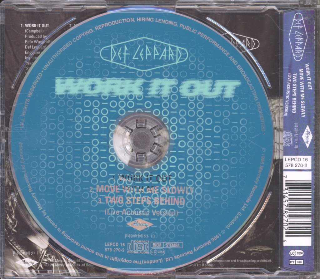Def Leppard - Work It Out - Cd