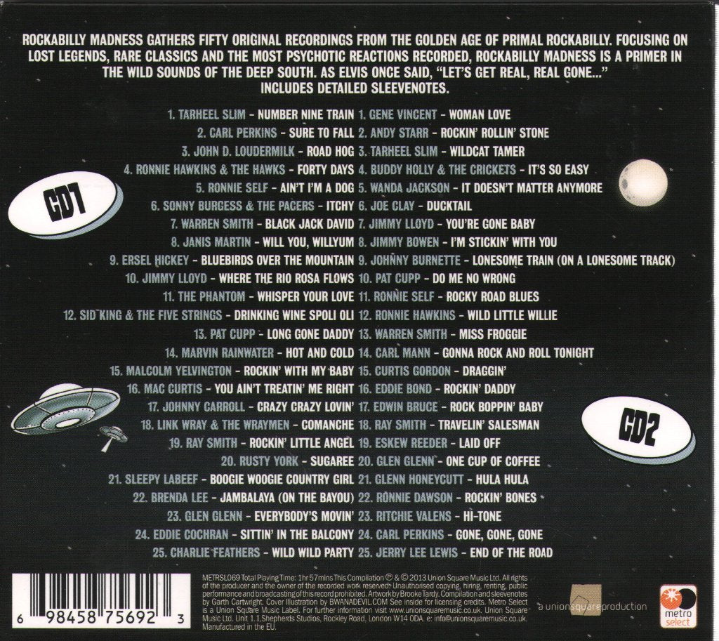 Various Artists - Rockabilly Madness - Double Cd