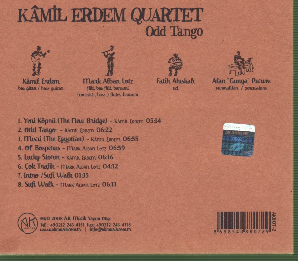Kamil Erdem Quartet - Odd Tango - Cd