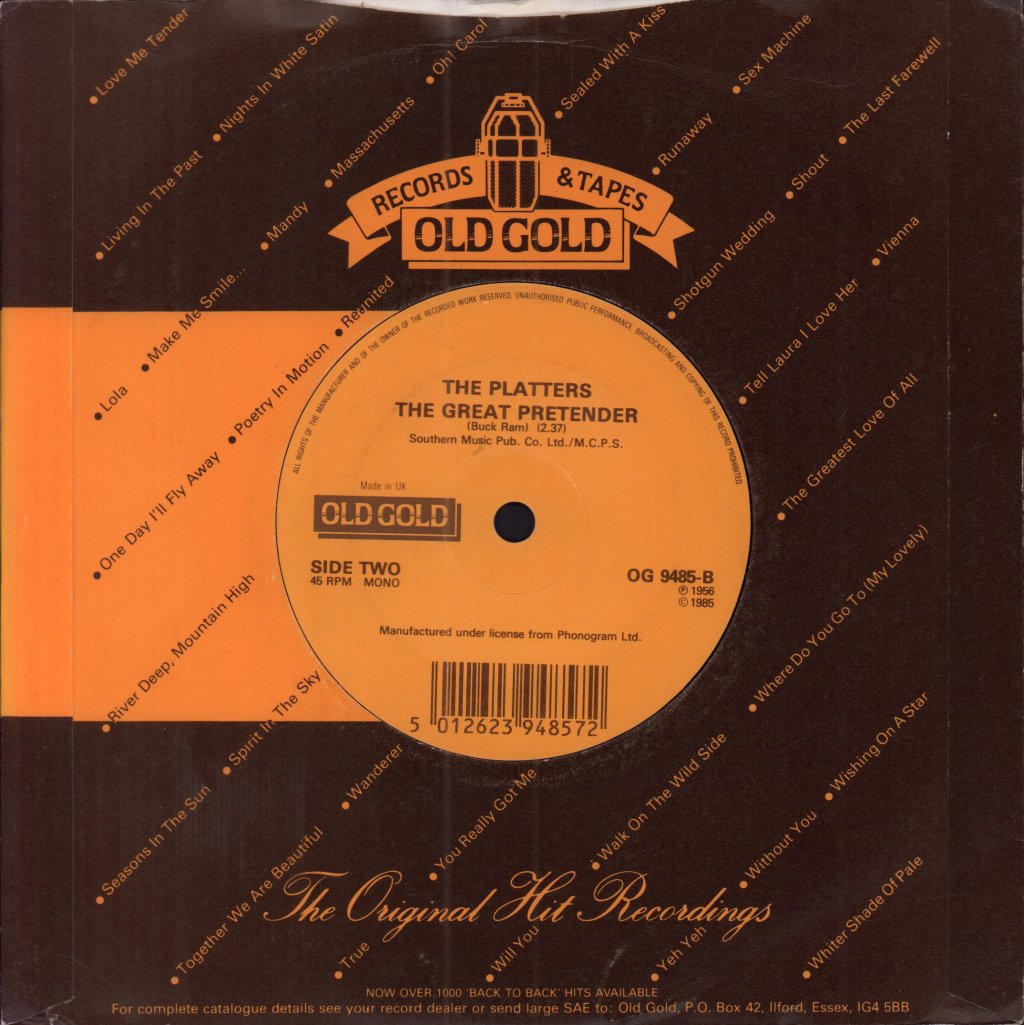 Platters - Only You - 7 Inch