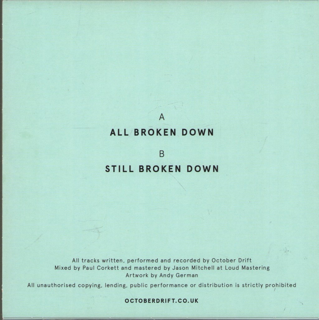 October Drift - All Broken Down - 7 Inch