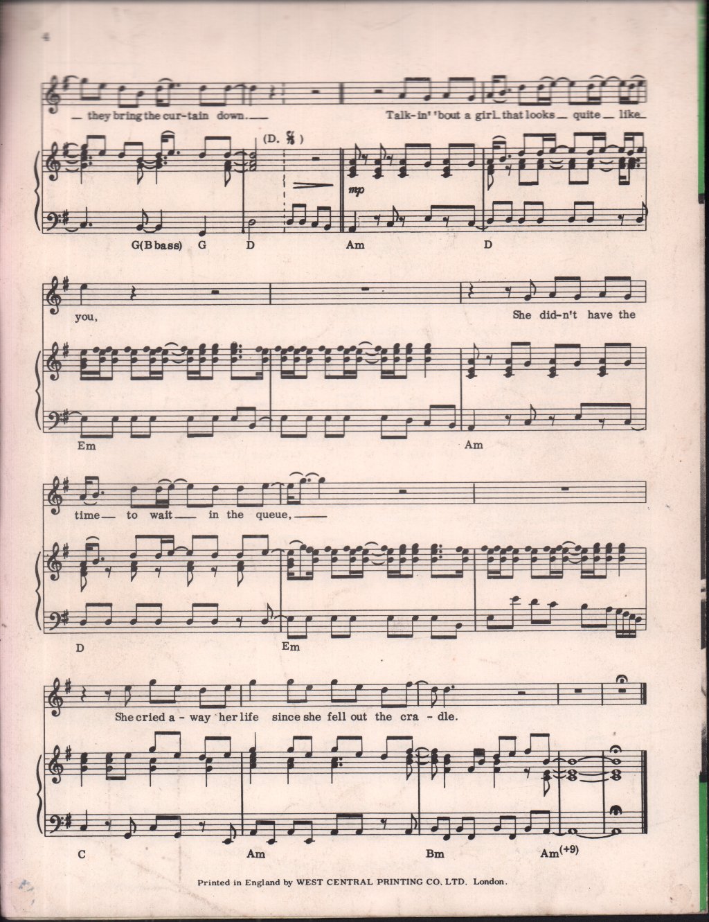 Cream - Badge - Sheet Music