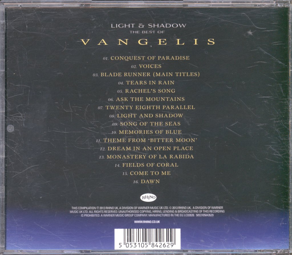 Vangelis - Light & Shadow: The Best Of Vangelis - Cd