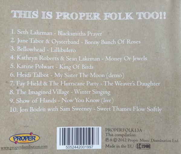 Various Artists - This Is Proper Folk Too!! - Cd