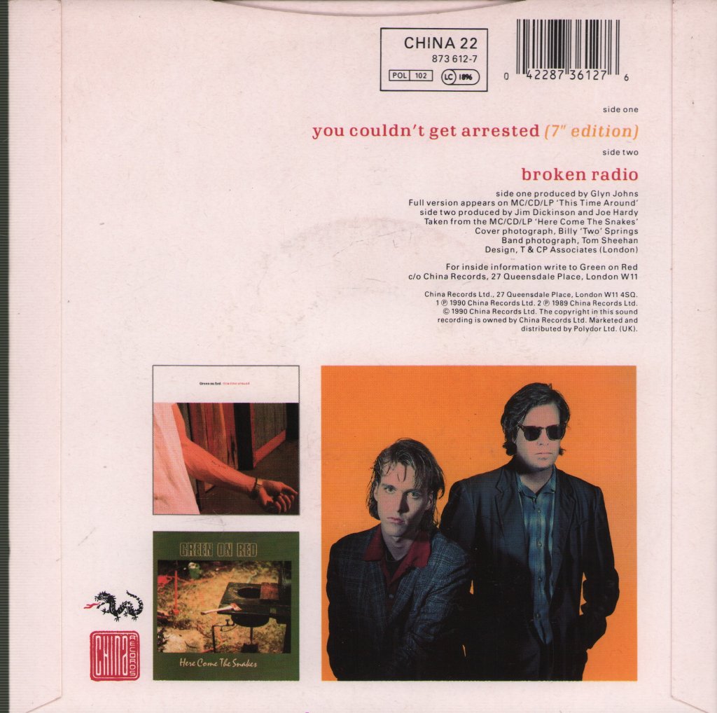 Green On Red - You Couldn't Get Arrested - 7 Inch