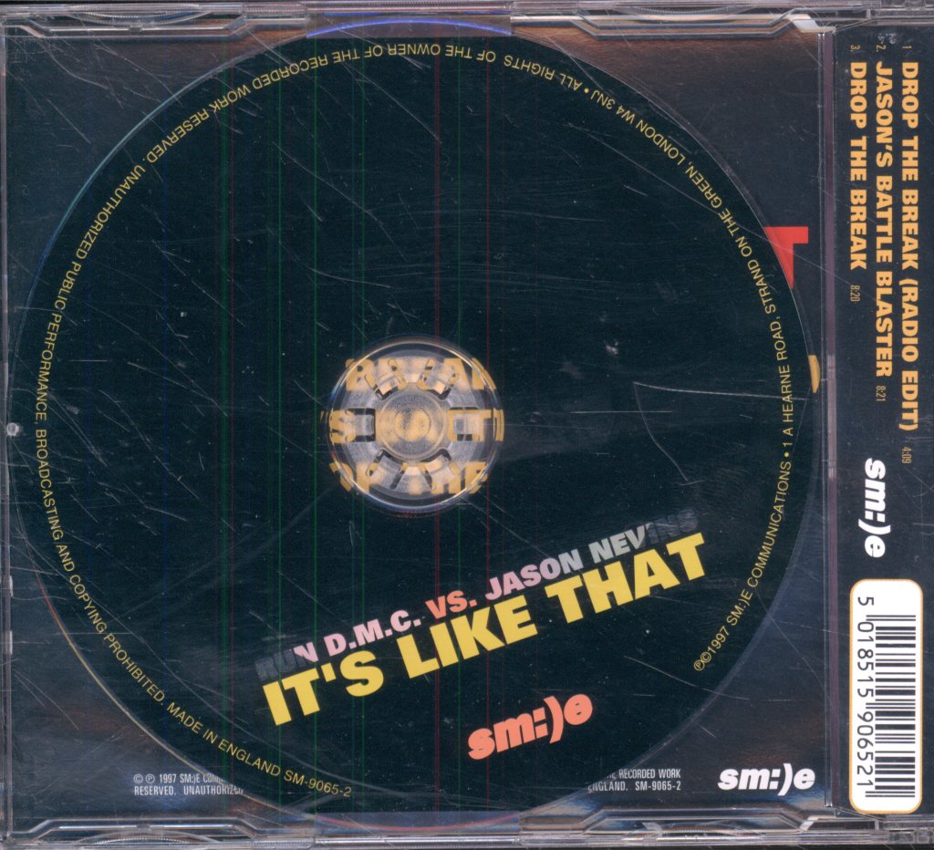 Run Dmc Vs Jason Nevins - It's Like That - Cd