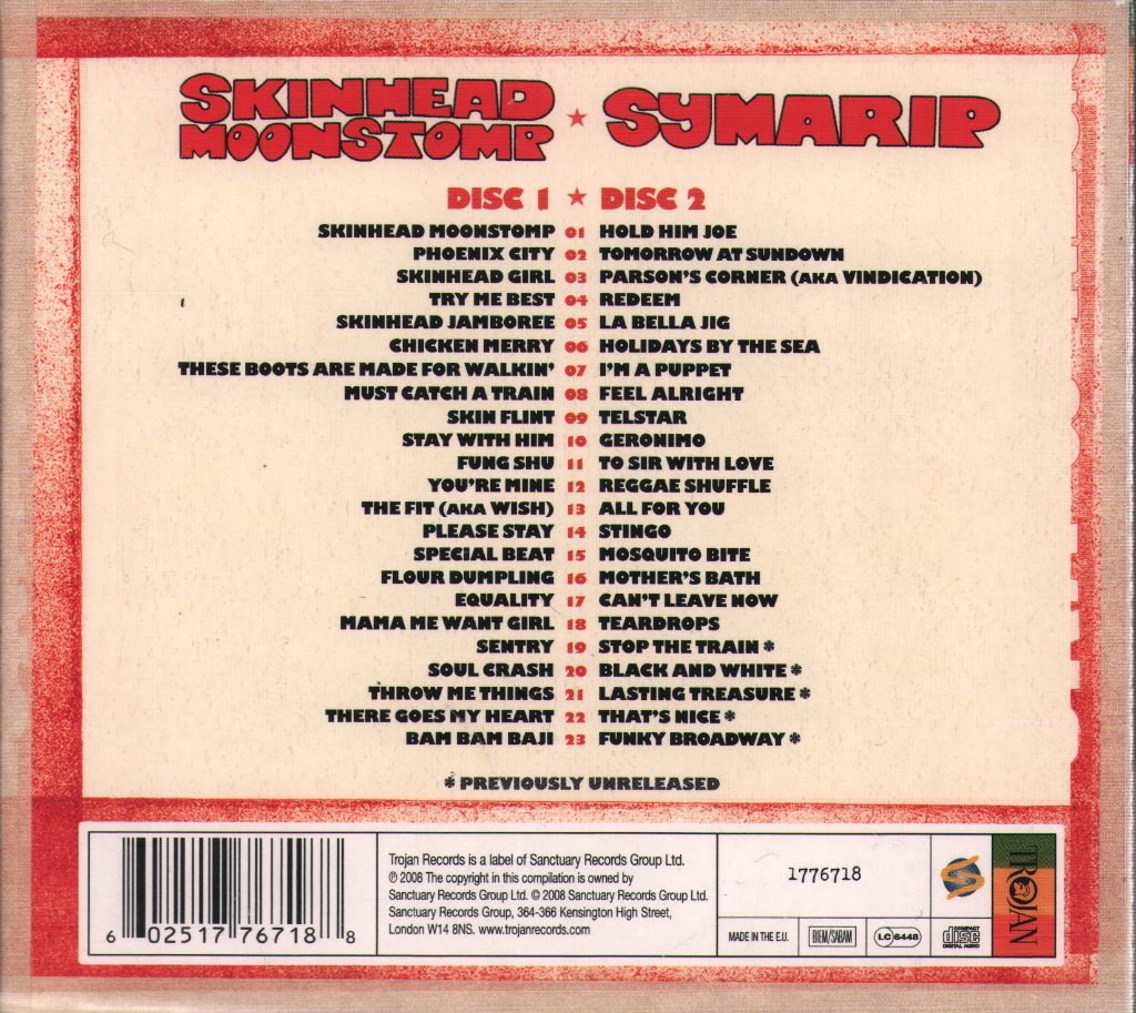 Symarip - Skinhead Moonstomp - Double Cd