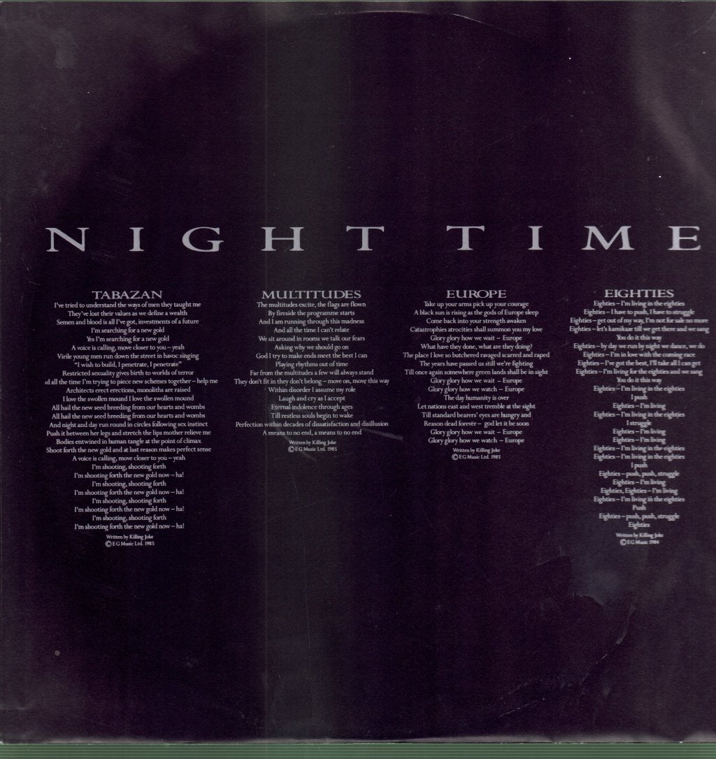 Killing Joke - Night Time - Lp