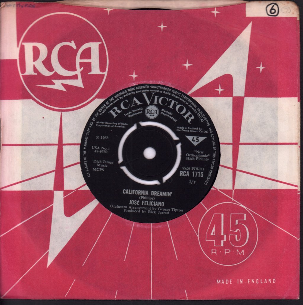 Jose Feliciano - Light My Fire - 7 Inch