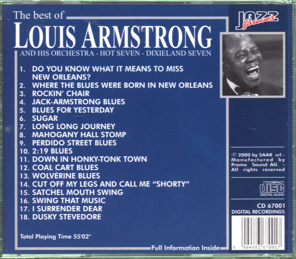 Louis Armstrong - Best Of - Cd