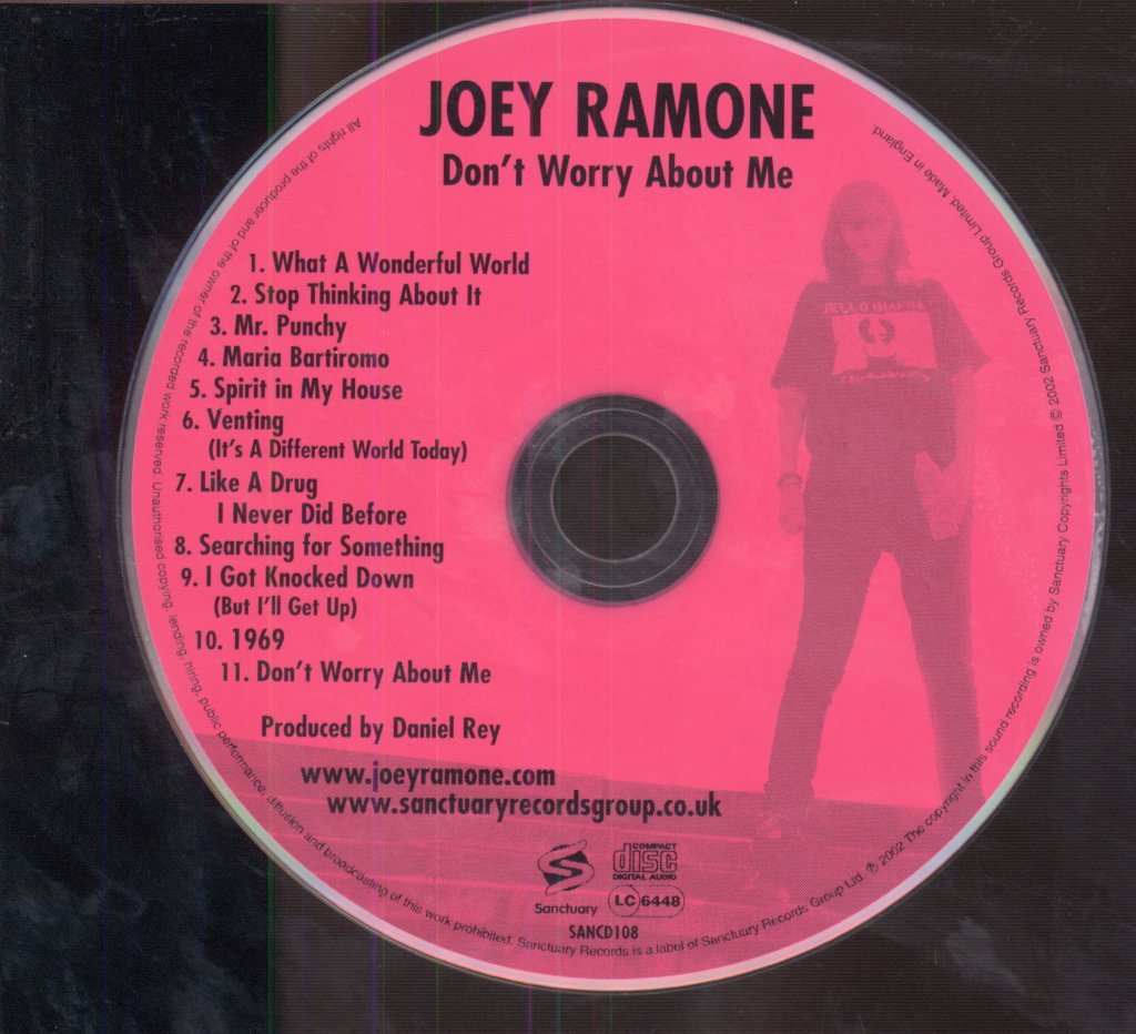 Joey Ramone - Don't Worry About Me - Cd
