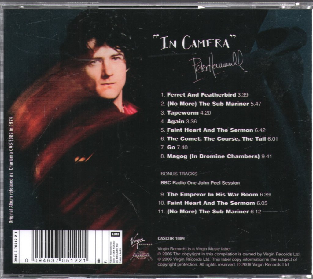 Peter Hammill - In Camera - Cd