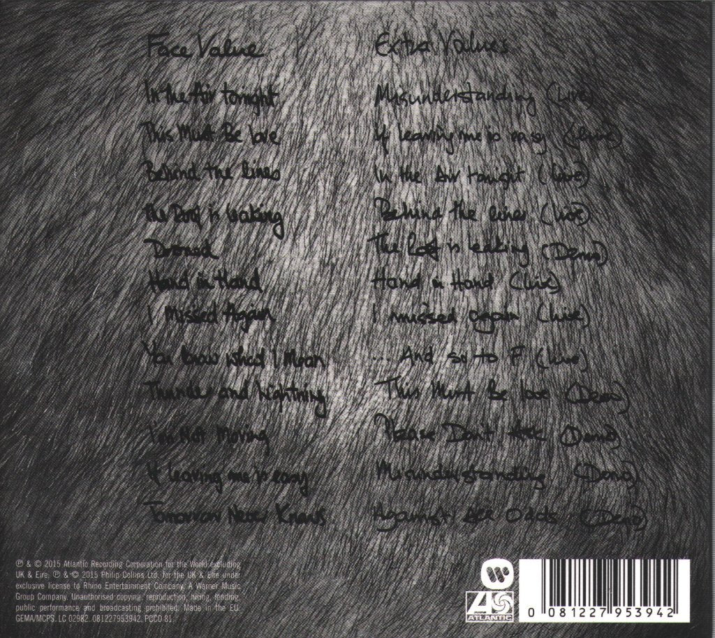 Phil Collins - Face Value - Cd