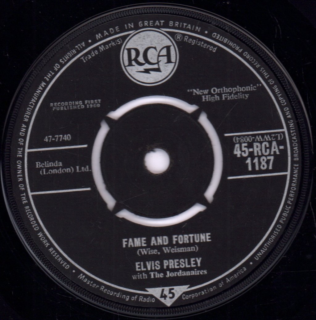 Elvis Presley - Stuck On You - 7 Inch