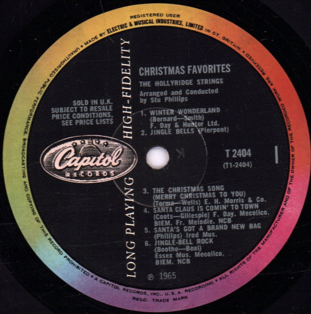 Hollyridge Strings - Christmas Favorites - Lp
