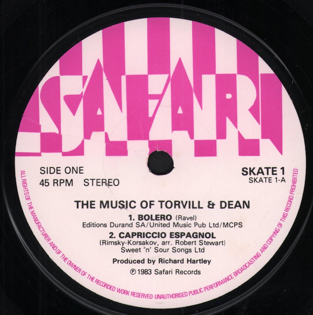 Music Of Torvill And Dean - Bolero/Barnum On Ice - 7 Inch