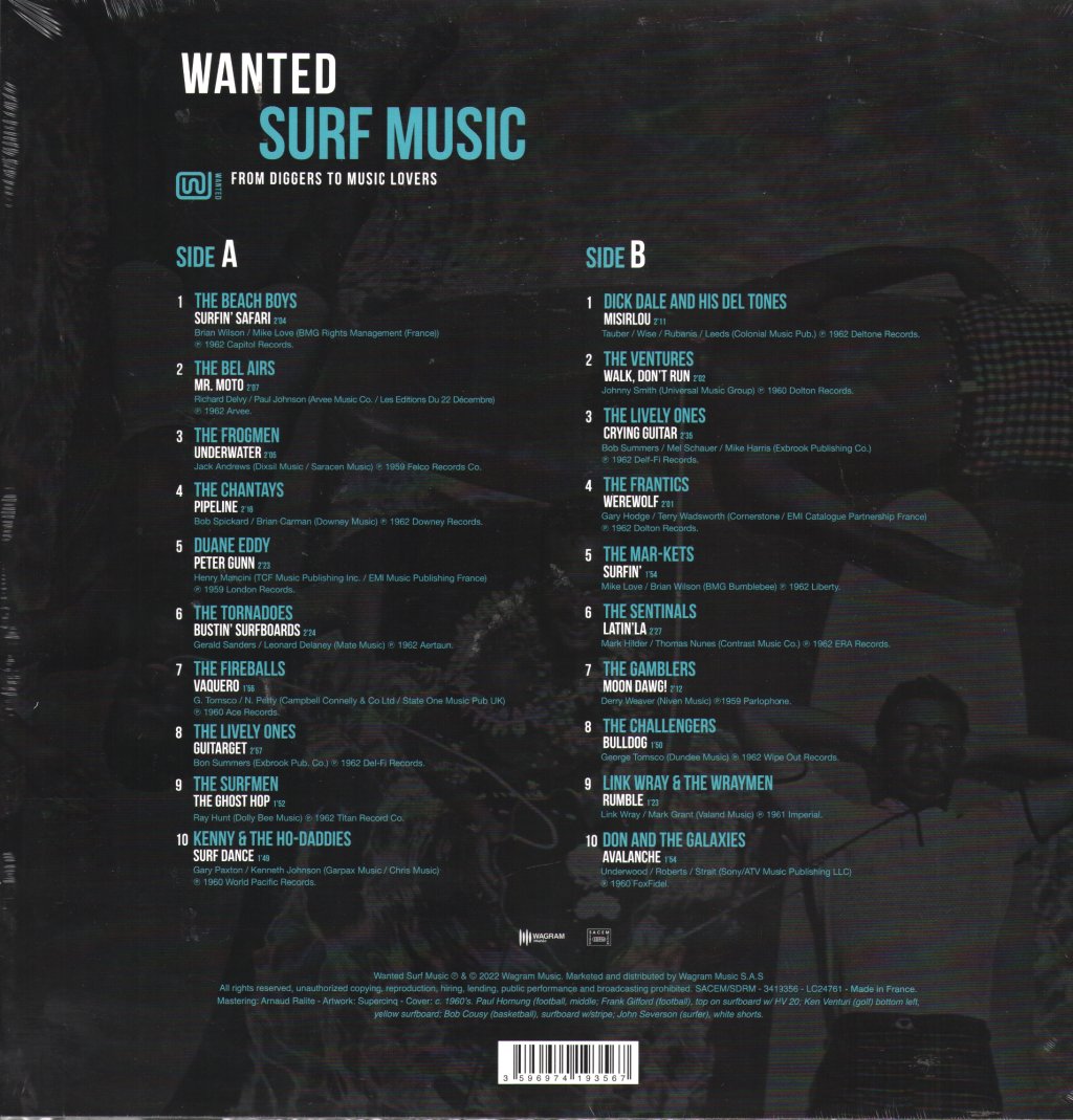Various Artists - Wanted Surf Music - From Diggers To Music Lovers - Lp
