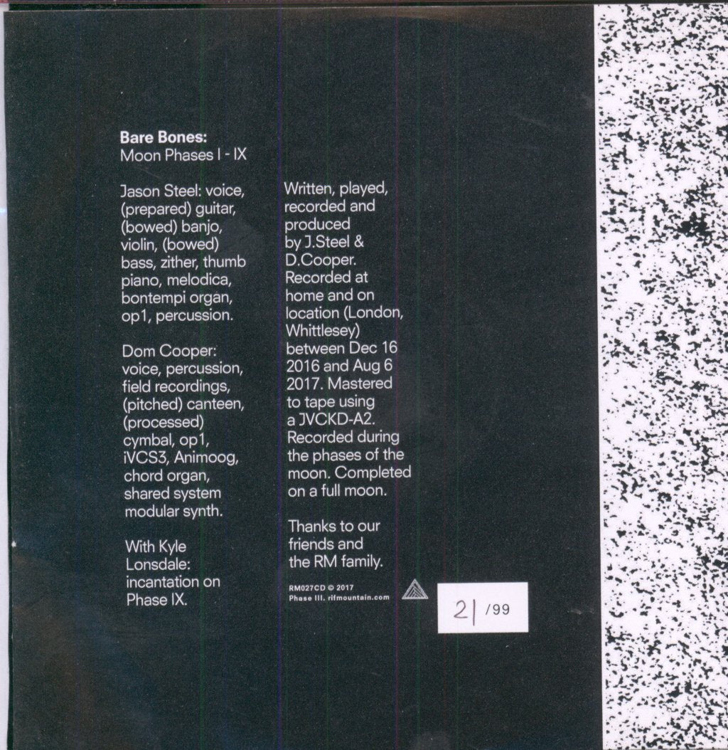 Bare Bones (7) - Moon Phases I - IX - Cdr