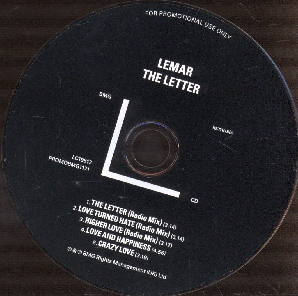 Lemar - Letter (Album Sampler) - Cdr