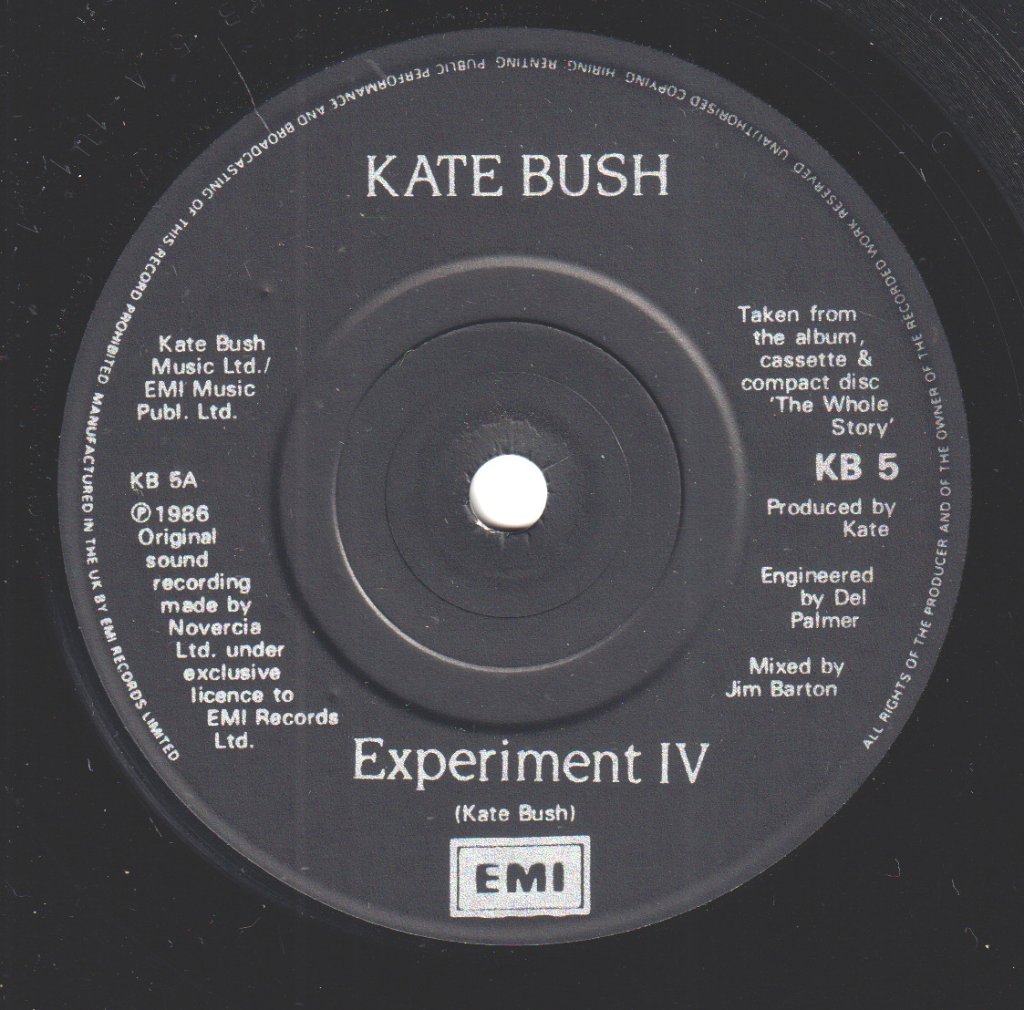 Kate Bush - Experiment Iv - 7 Inch