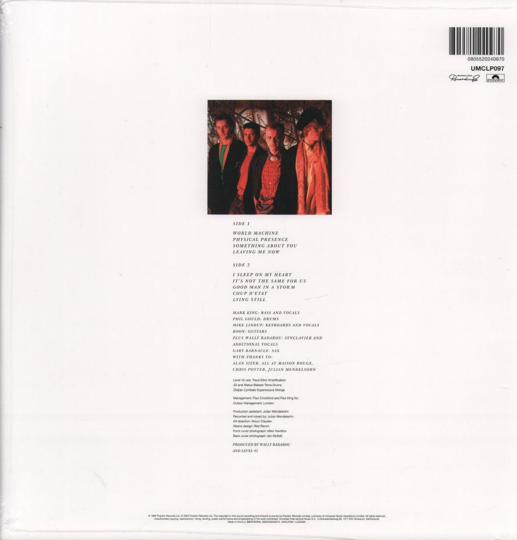Level 42 - World Machine - Lp