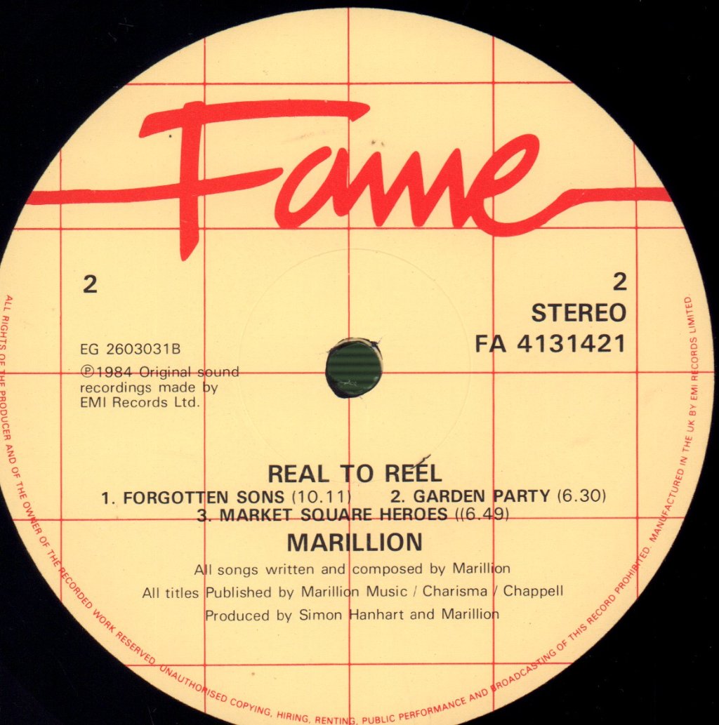Marillion - Real To Reel - Lp