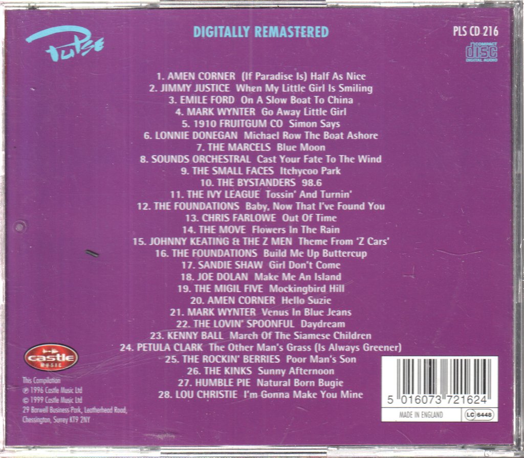 Various Artists - Top Ten Hits Of The 60s Vol 1 - Cd