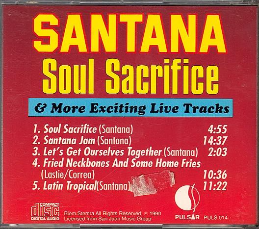 Santana - Soul Sacrifice & More Exciting Live Tracks - Cd