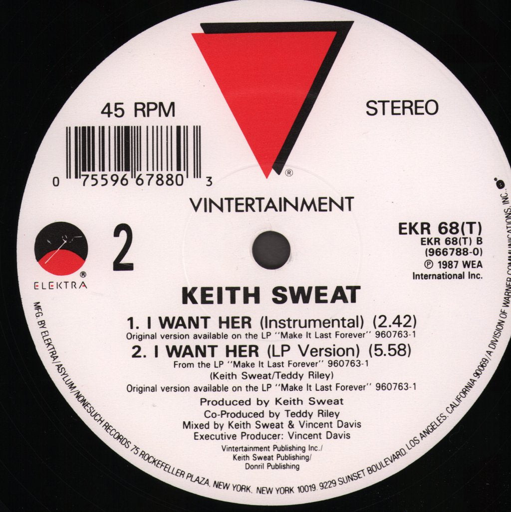 Keith Sweat - I Want Her - 12 Inch