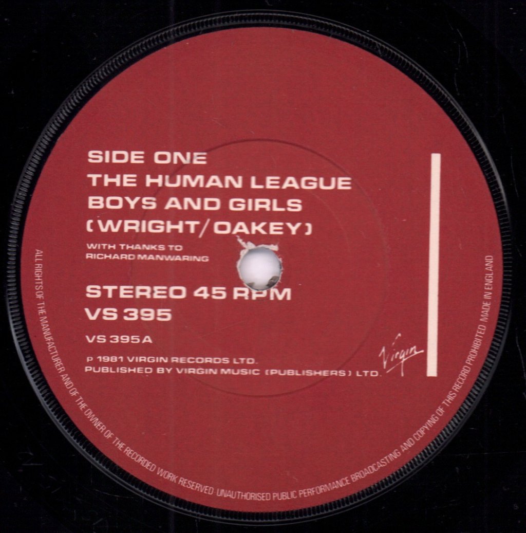 Human League - Boys And Girls - 7 Inch