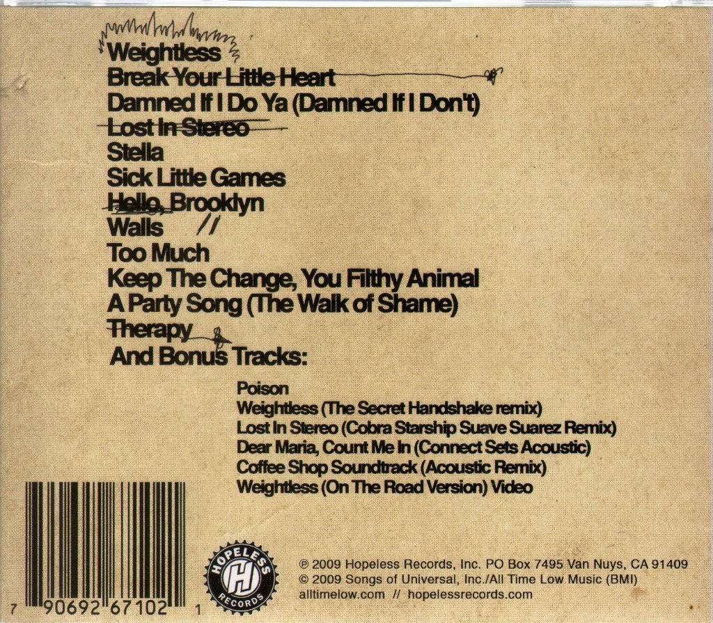 All Time Low - Nothing Personal - Cd