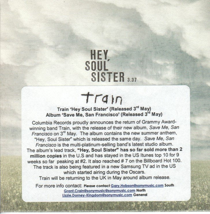 Train - Hey Soul Sister - Cdr
