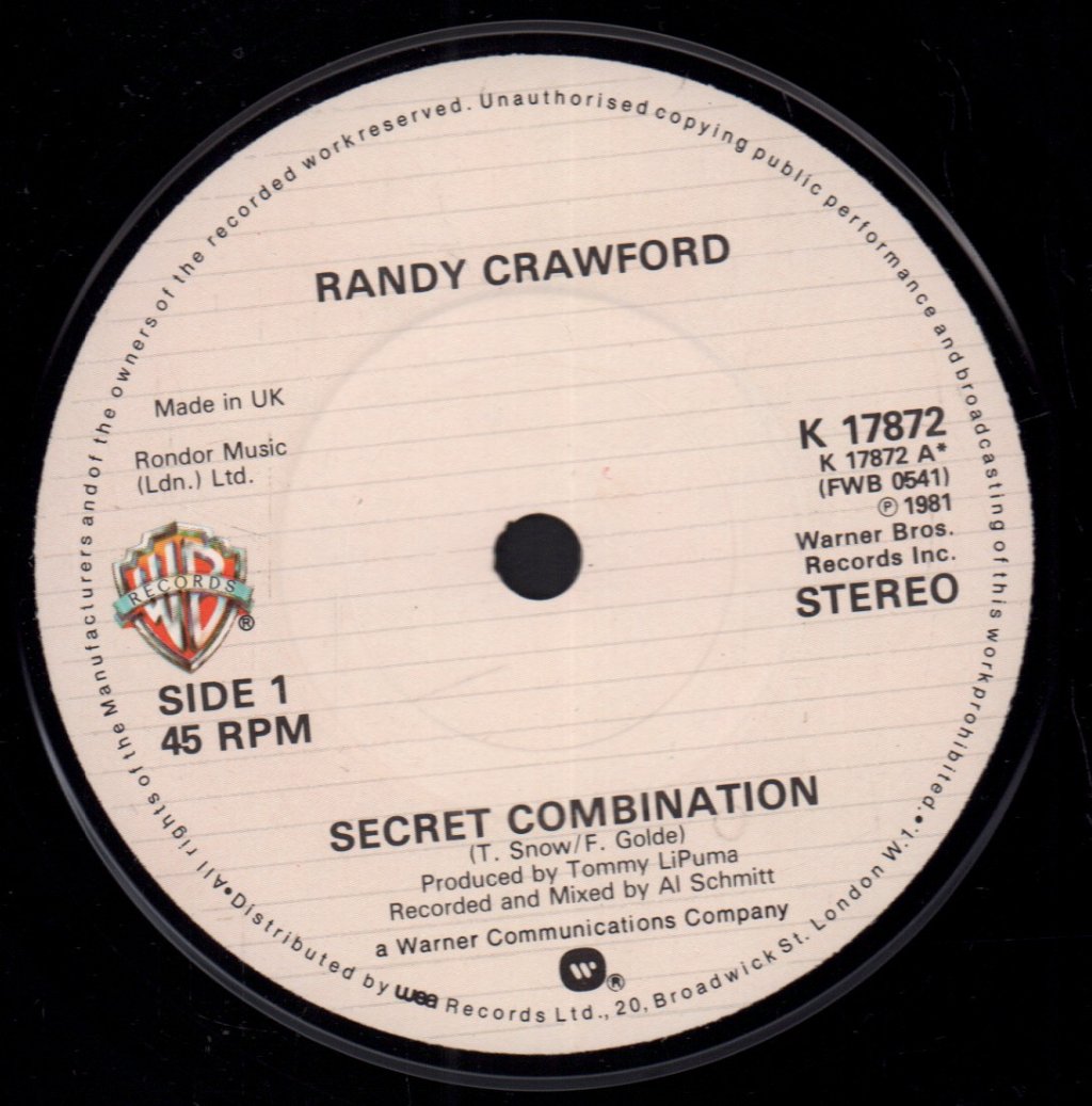 Randy Crawford - Secret Combination - 7 Inch
