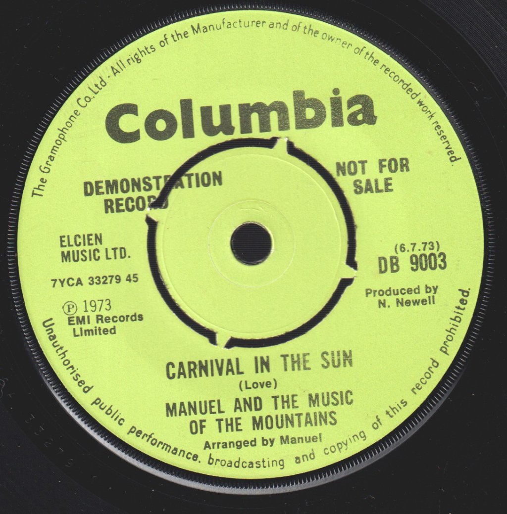 Manuel And His Music Of The Mountains - For My Love - 7 Inch