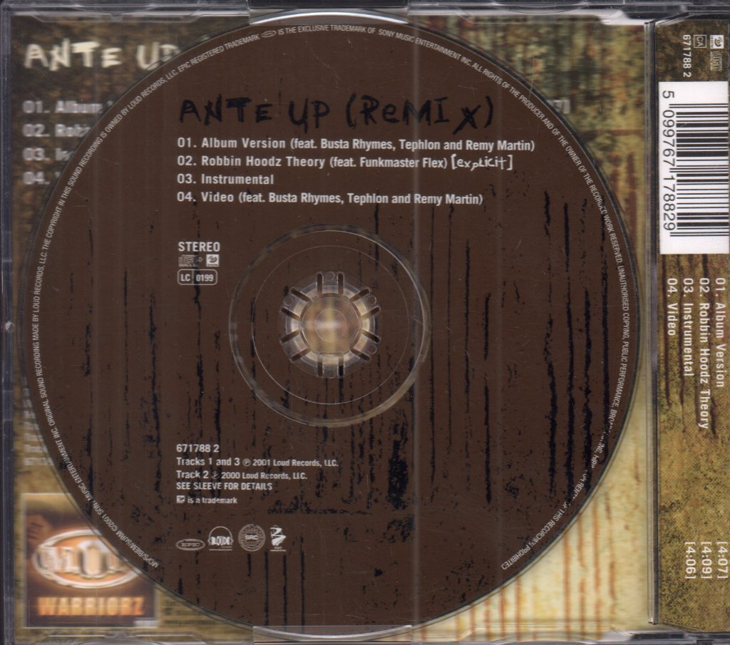 M.o.p. - Ante Up - Cd
