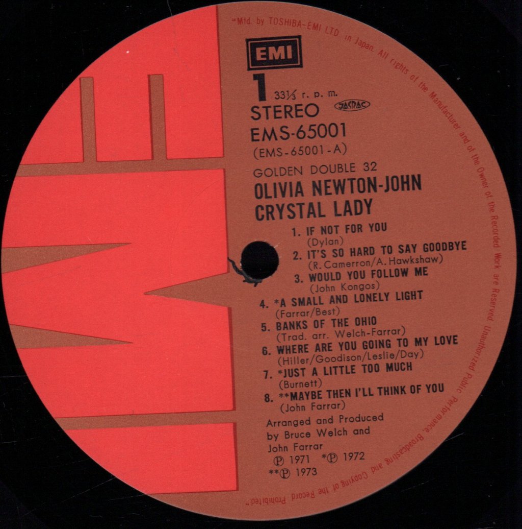 Olivia Newton John - Crystal Lady - Double Lp