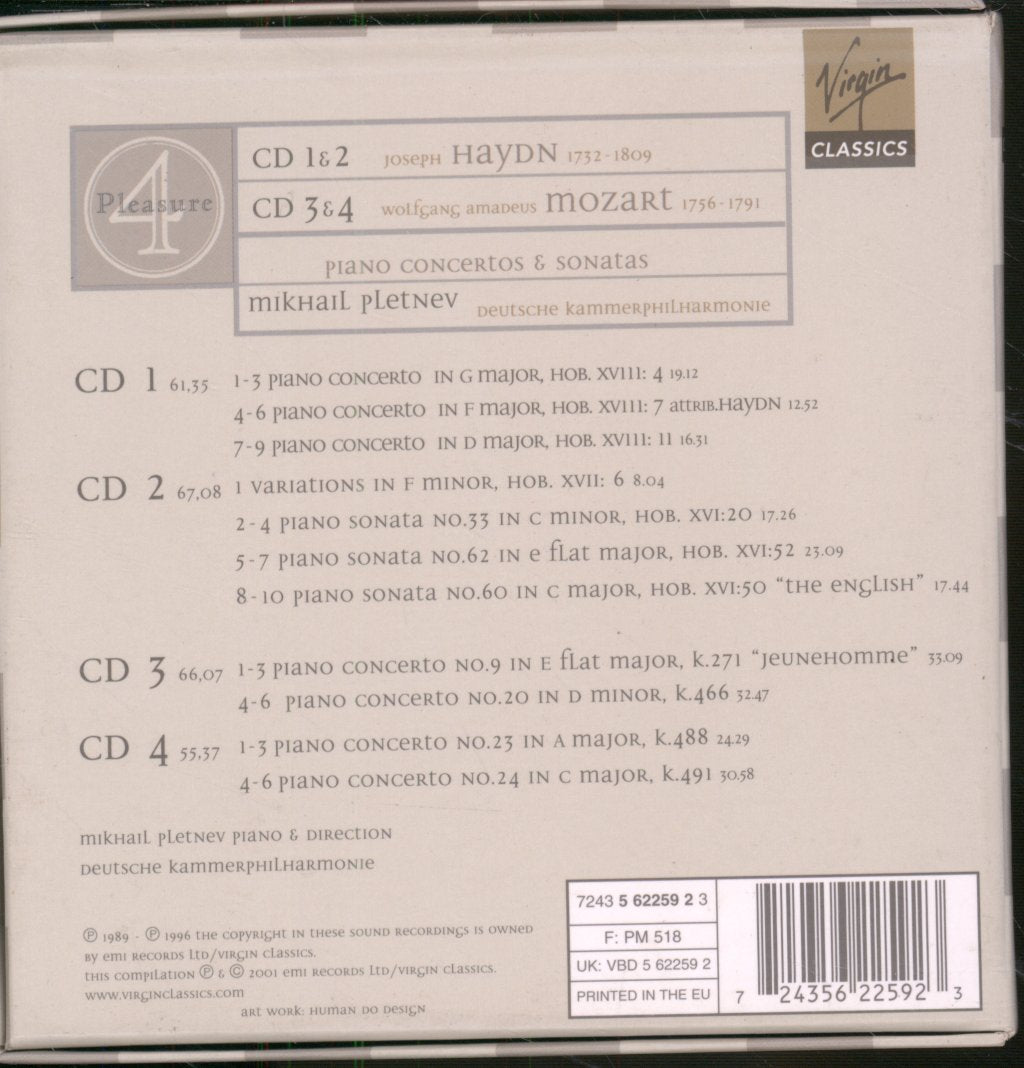 Mikhail Pletnev, Deutsche Kammerphilharmonie - Piano Concertos & Sonatas - Cd Set