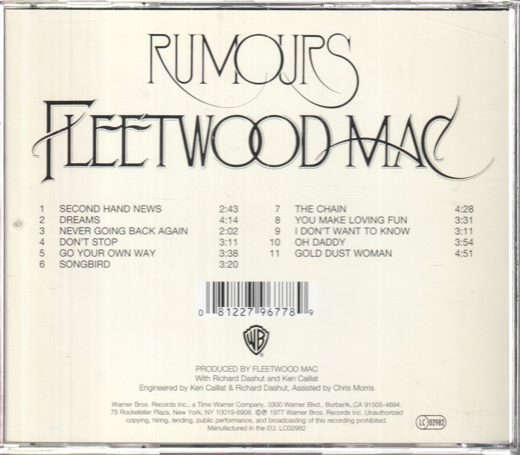 Fleetwood Mac - Rumours - Cd