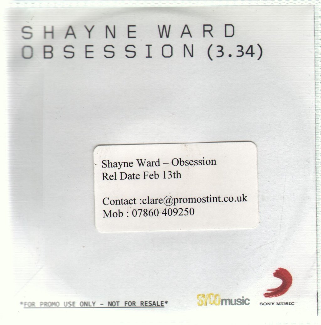 Shayne Ward - Obsession - Cdr