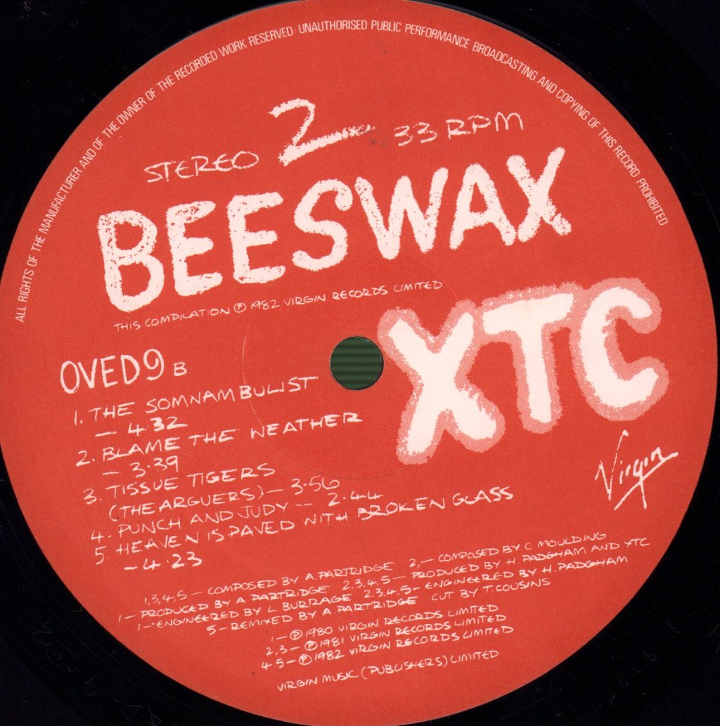 XTC - Waxworks - Some Singles 1977-1982 / Beeswax - Some B-Sides 1977-1982 - Double Lp
